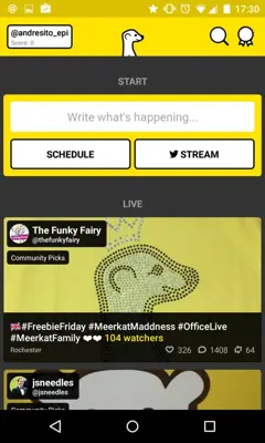 Meerkat Unofficial android App screenshot 2